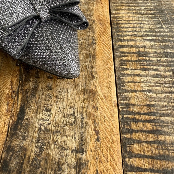 Betsey Johnson silver glitter heels.81/2. - Picture 7 of 10